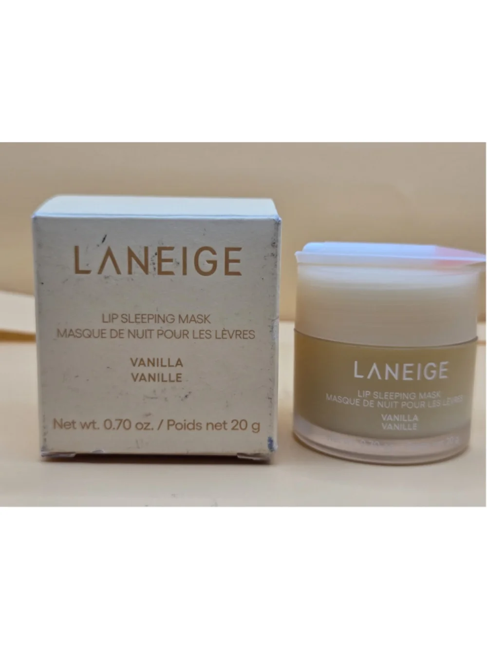 Laneige Lip Sleeping Mask Vanilla 0.70 oz 20g Intense Moisture Treatment New Box